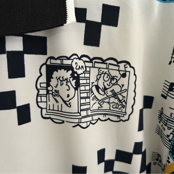 Men's V.8 club shirt Black, Blue, Gold and white - Picture 2 of 6